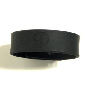 Boneyard Silicone Cock Strap - 3 Snap Ring - Black