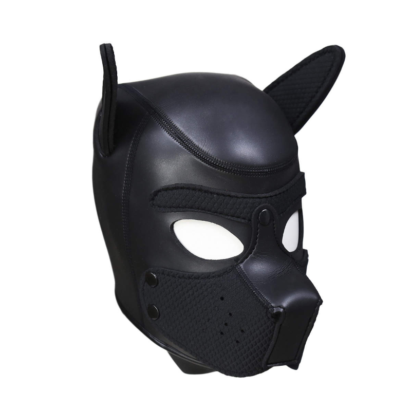 Puppy Play Mask Black