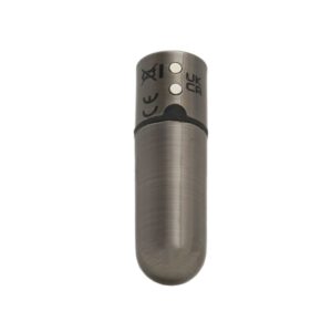 Power Bullet First Class 6cm Rechargeable w Crystal Gun Metal