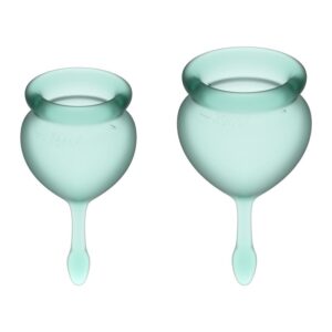 Feel Good Menstrual Cup Dark Green 2pcs