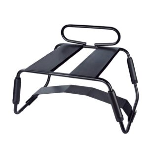 Sex Chair Adjustable Height Black w Handle and Arch Bridge